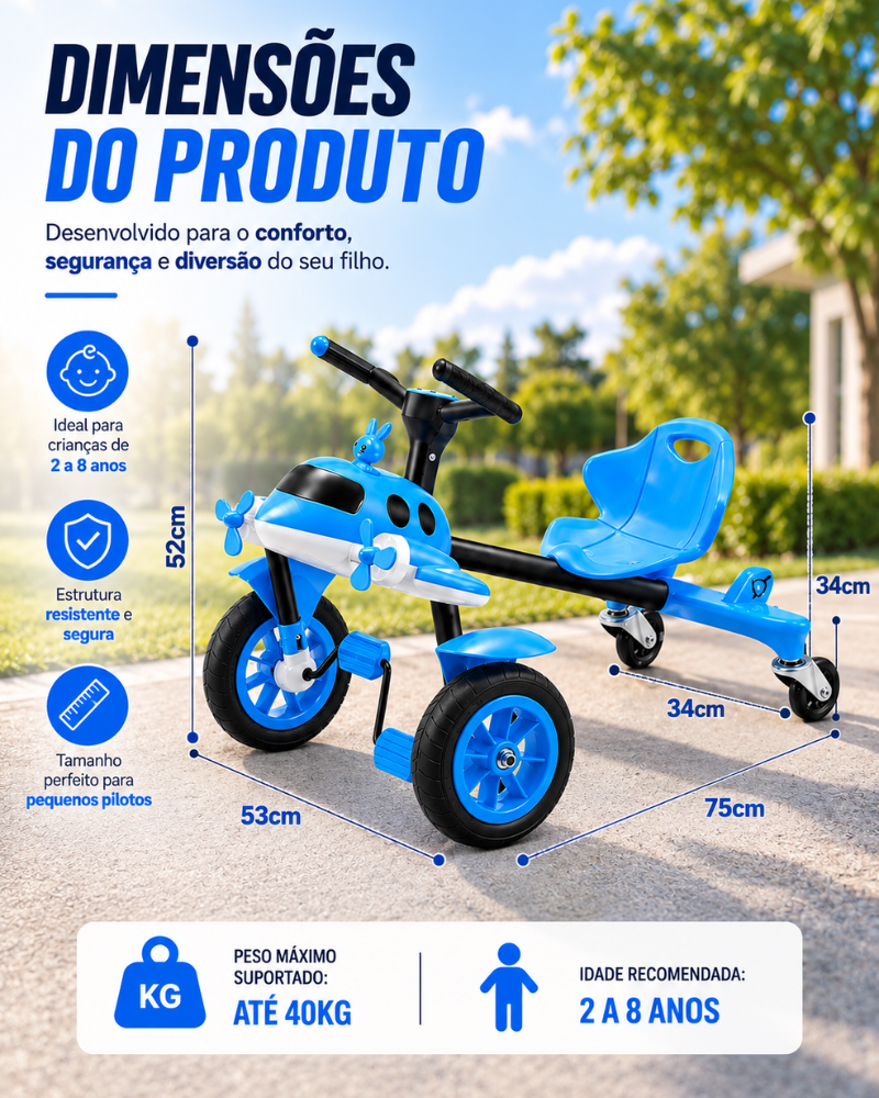 Quadriciclo AeroKids© – Aventuras Sobre Rodas